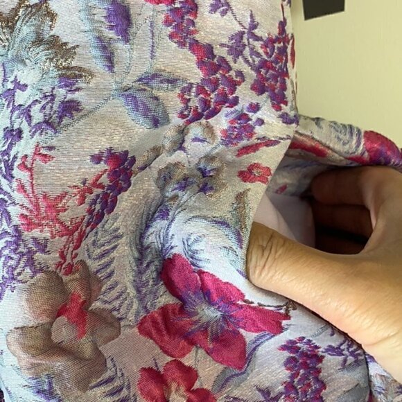 NWT. Aidan Mattox 6 Jacquard Open Back Flare Dress. - Picture 6 of 16